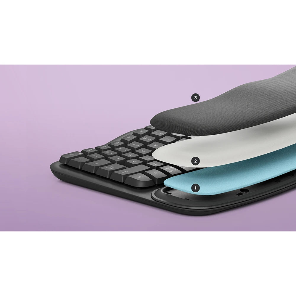 Logitech MK670 Wireless Wave Keyboard and Mouse Combo in Graphite