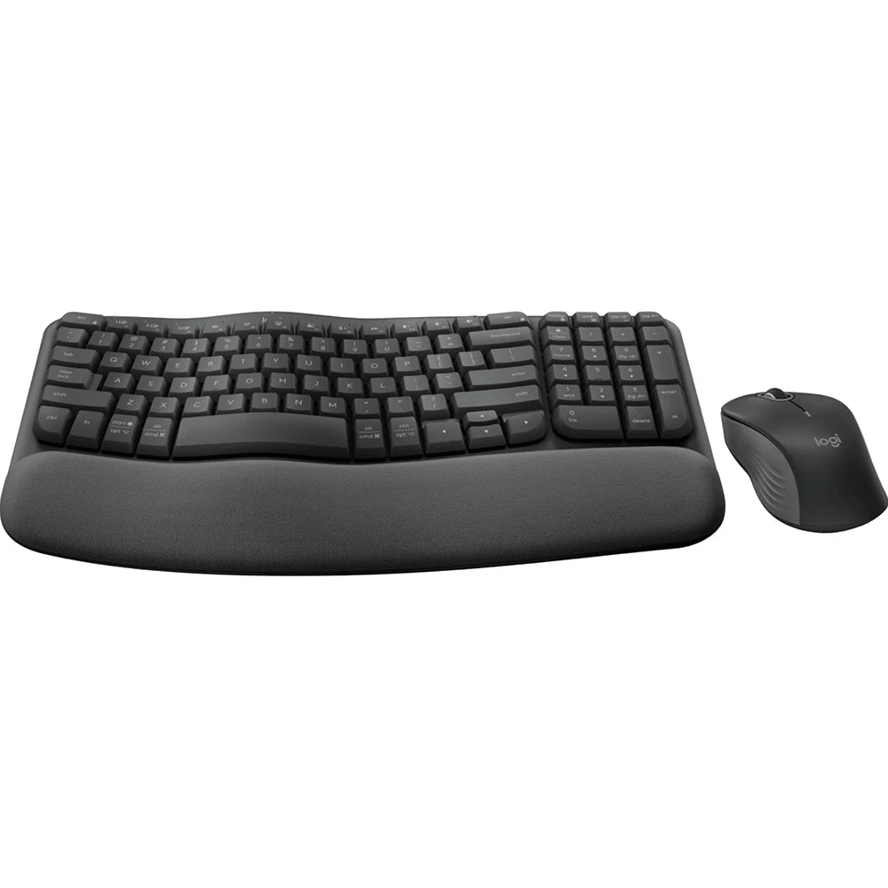 Logitech MK670 Wireless Wave Keyboard and Mouse Combo in Graphite