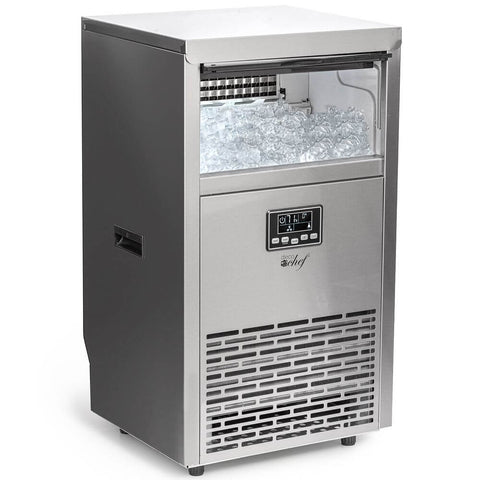Deco Chef High-Capacity Ice Maker, 99lb Per Day, 33lb Storage Capacity, Stainless Steel