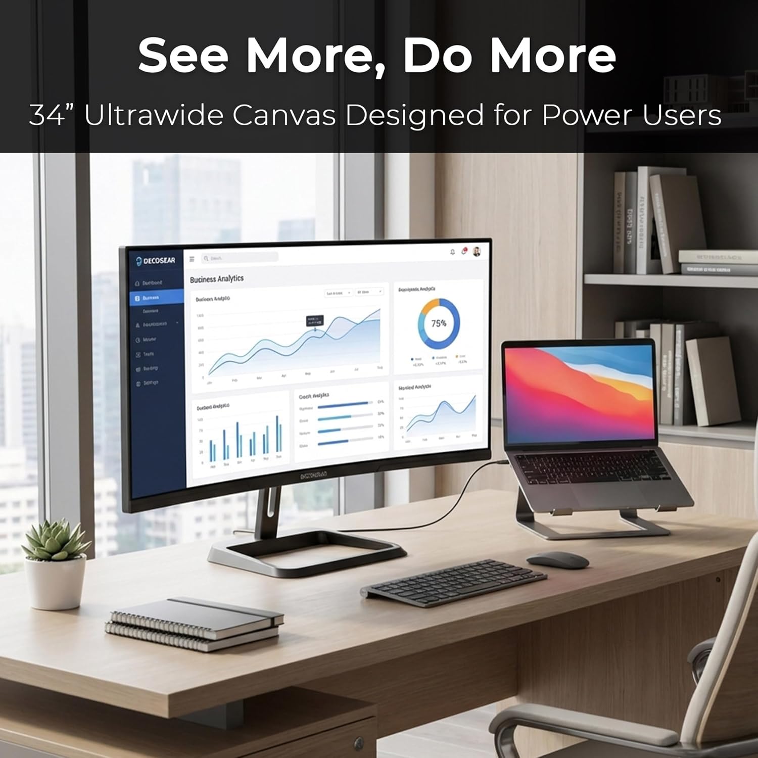 Deco Gear 34” Business Monitor