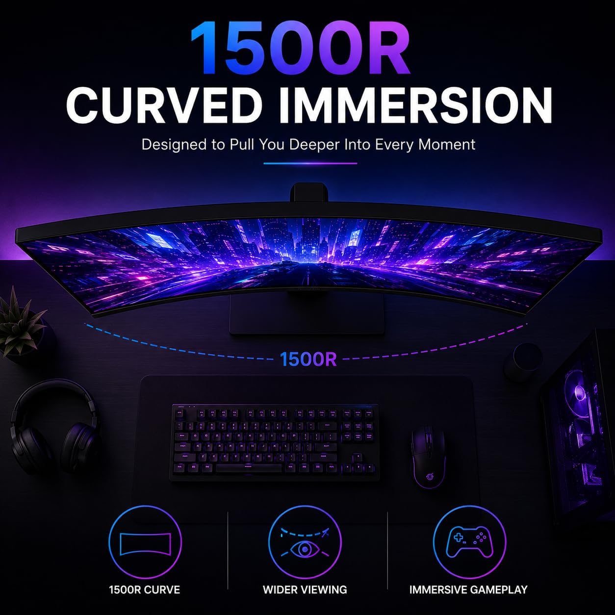 Deco Gear 27” 240 Hz Curved Monitor