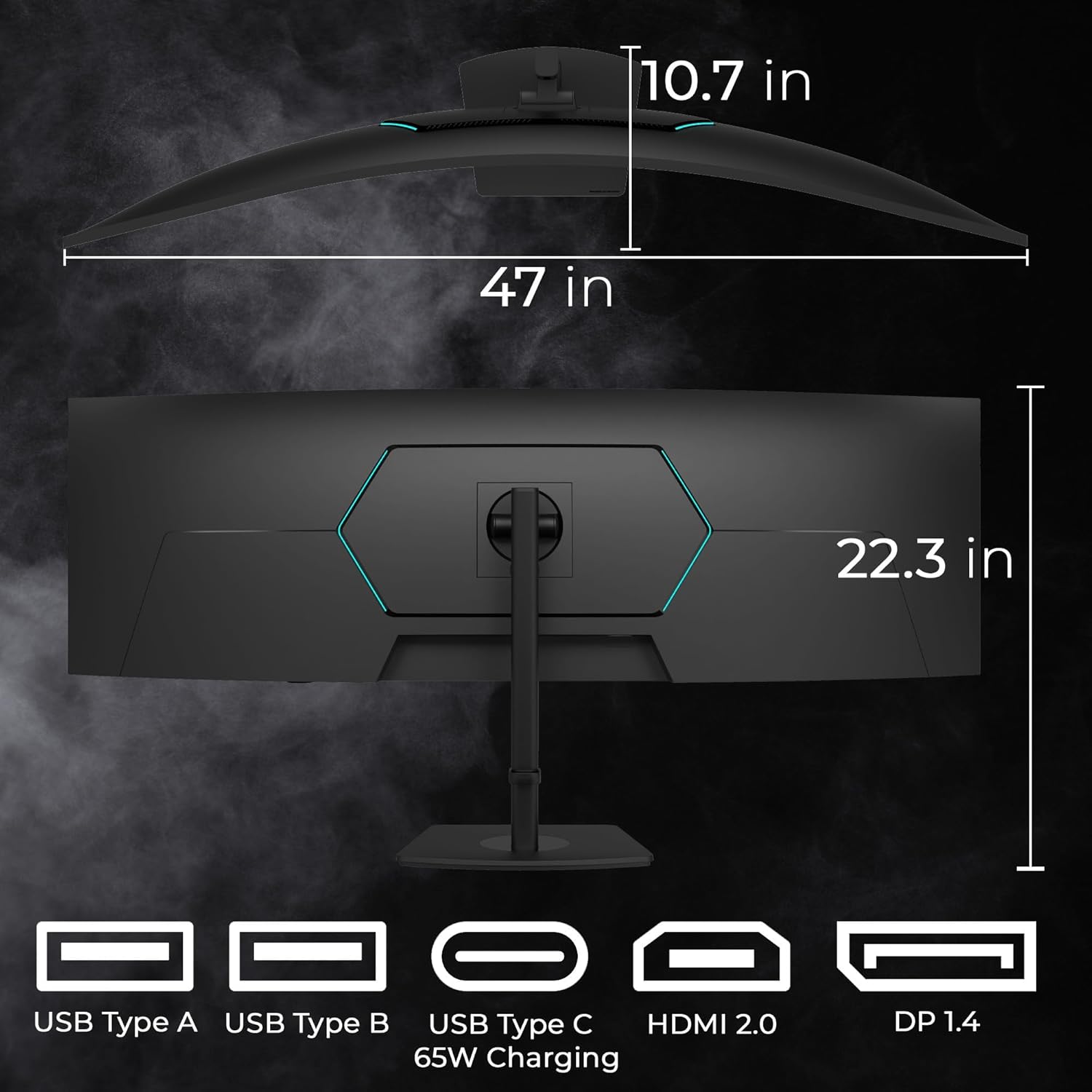 Deco Gear 49" Curved 5K Display | DQHD 120Hz Ultrawide Monitor