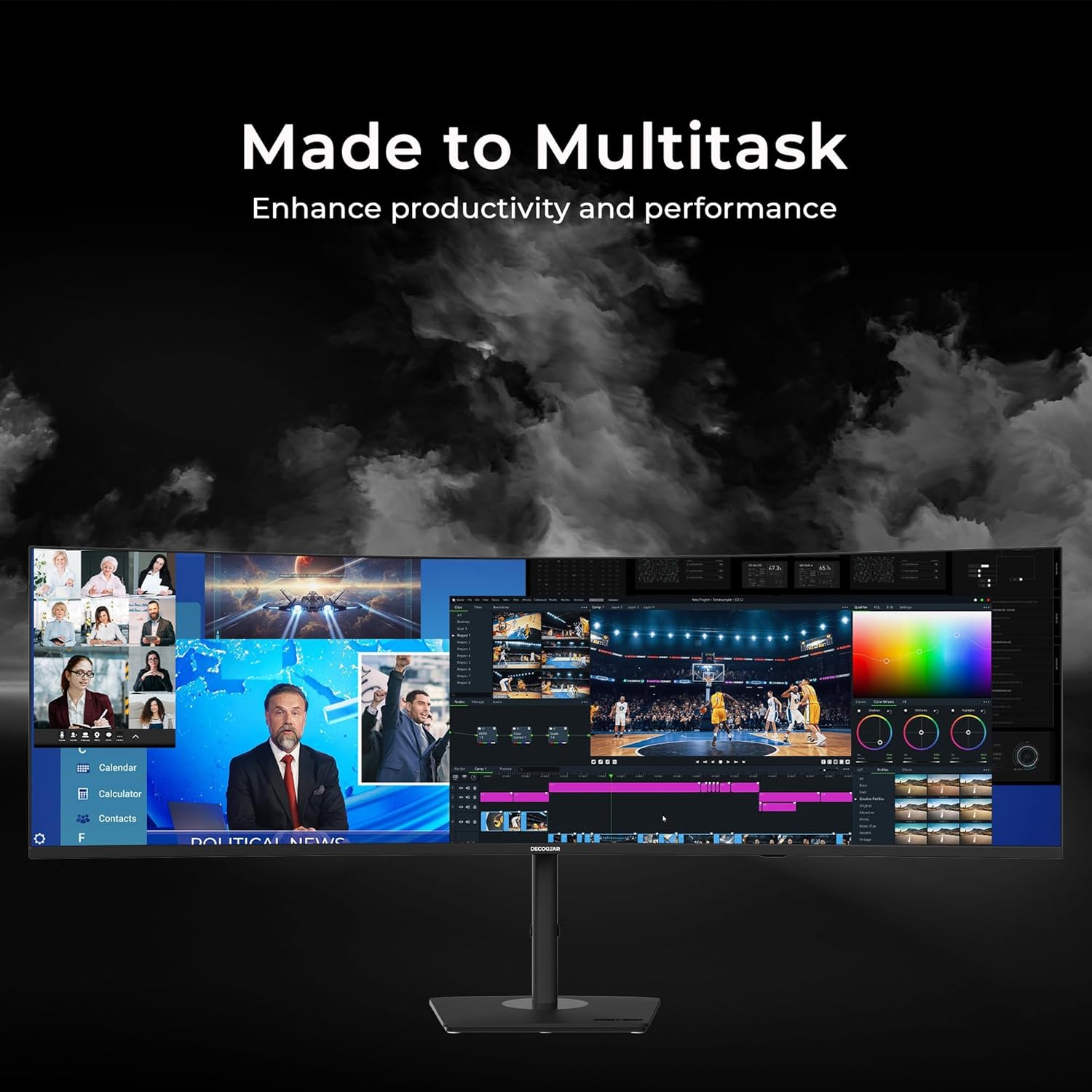 Deco Gear 49" Curved 5K Display | DQHD 120Hz Ultrawide Monitor