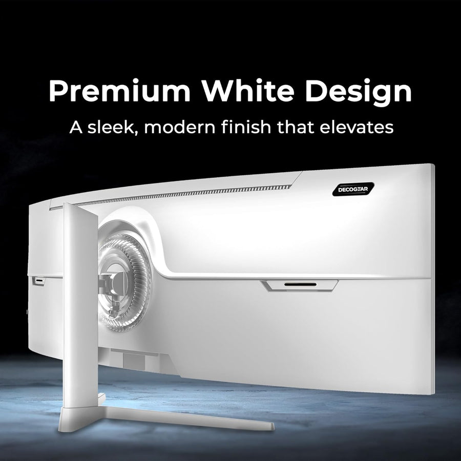 Deco Gear 49" Curved Ultrawide White Monitor