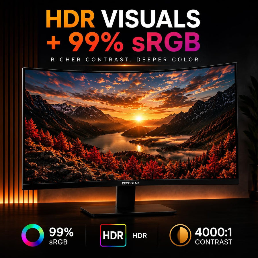 Deco Gear 27” 240 Hz Curved Monitor