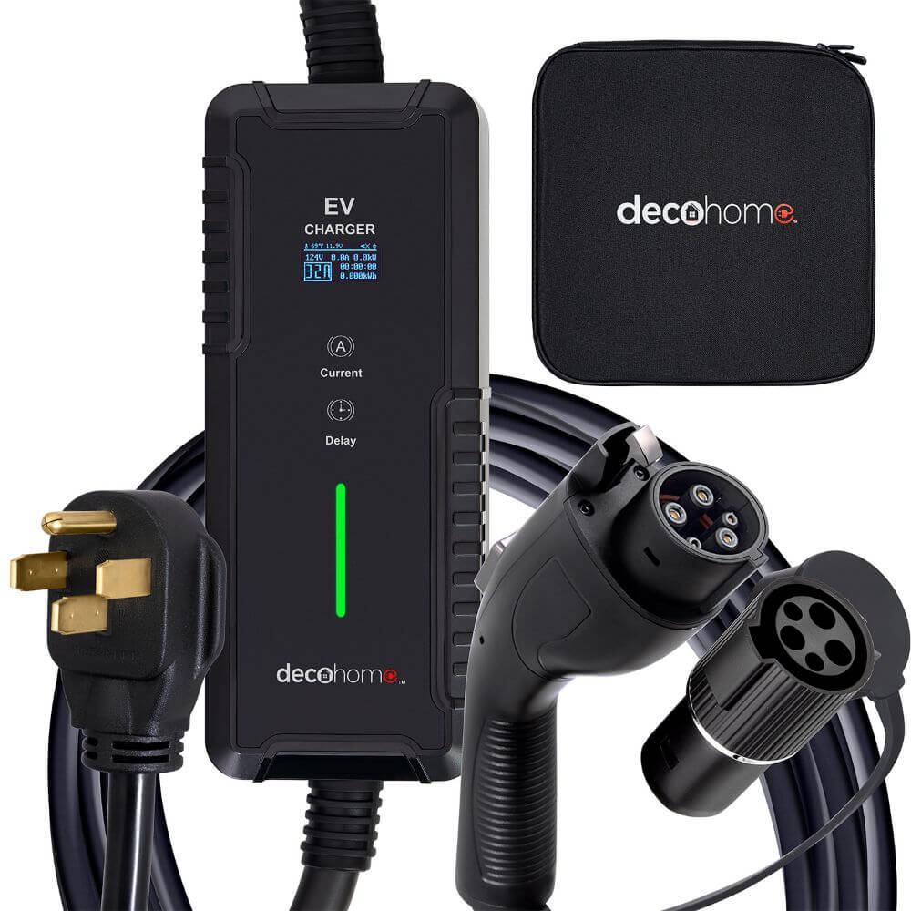 Deco Home Level 1/2 32A 240V Portable EV Charger - Deco Gear