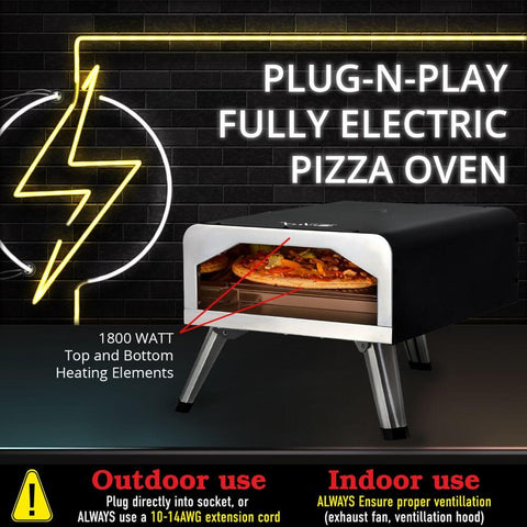 Plug-N-Play Fully Electric Pizza Oven