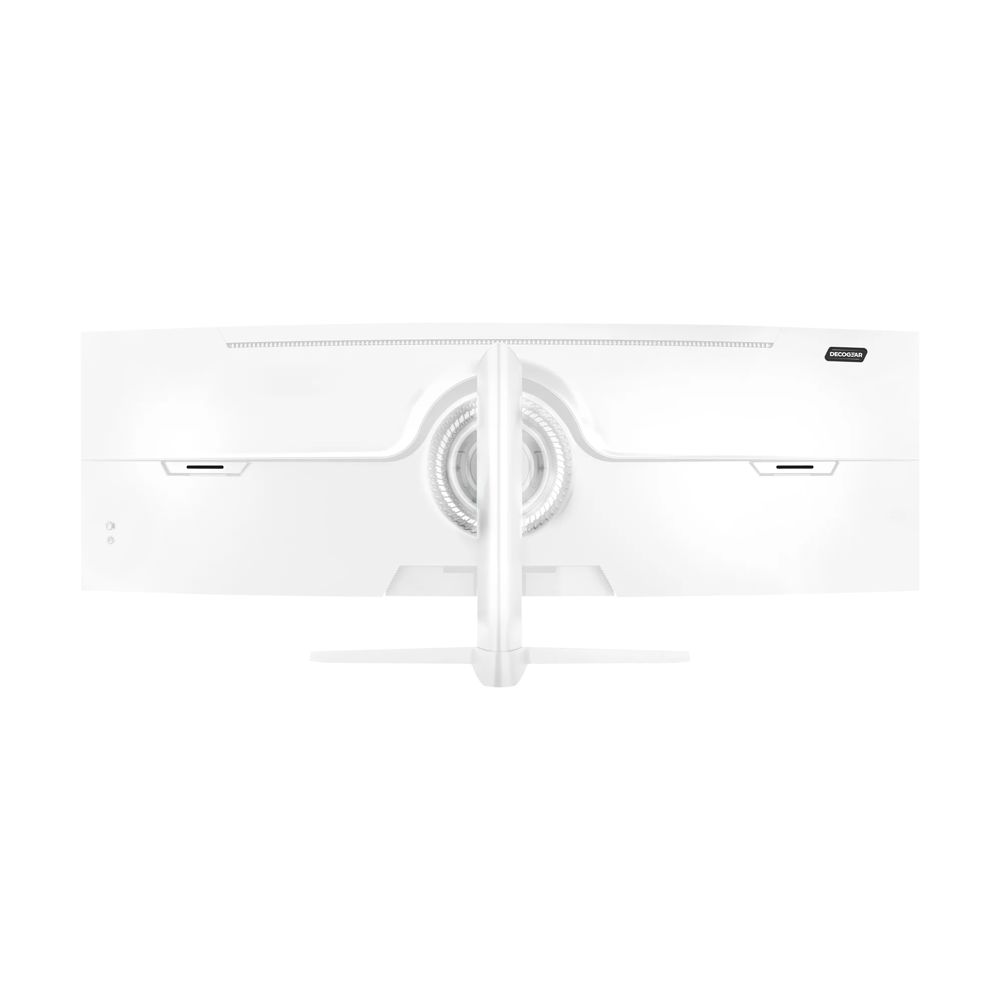 white ultrawide monitor