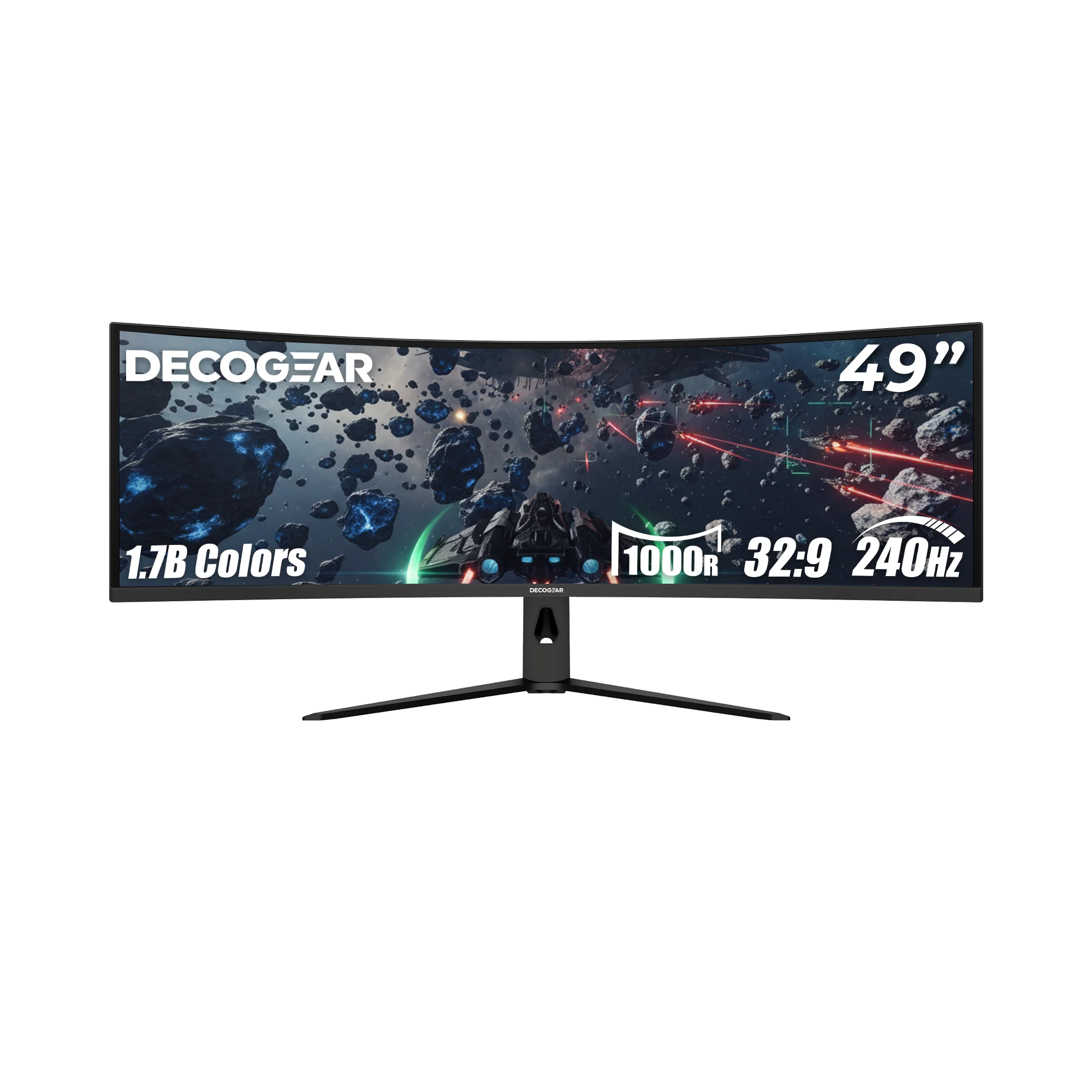 Deco Gear 49” Curved 240Hz R1000 Monitor - Open Box