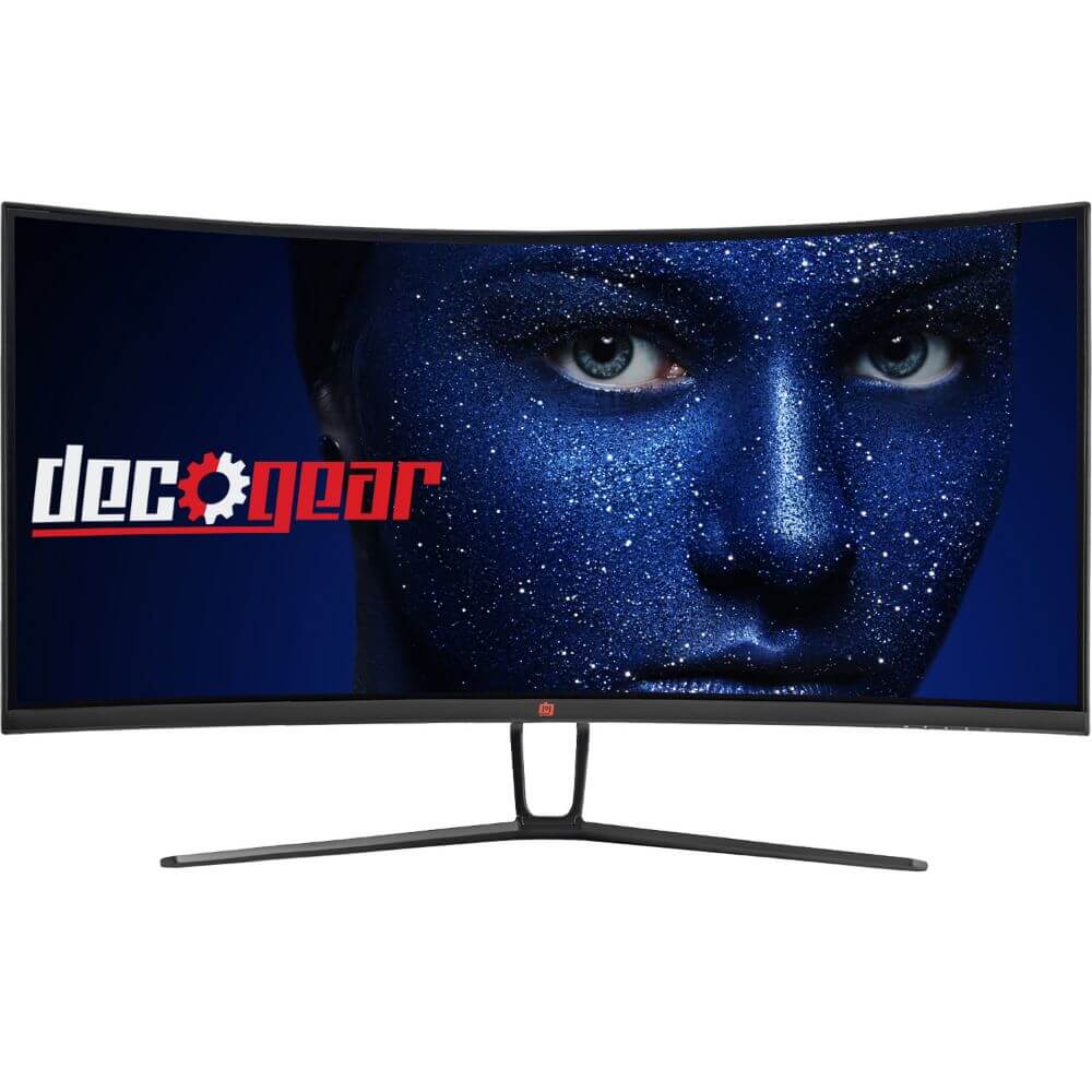 Deco Gear 35” Ultrawide Curved Gaming Monitor, 120 Hz, 1 ms MPRT, 21:9,  3440x1440 - 1-Pack