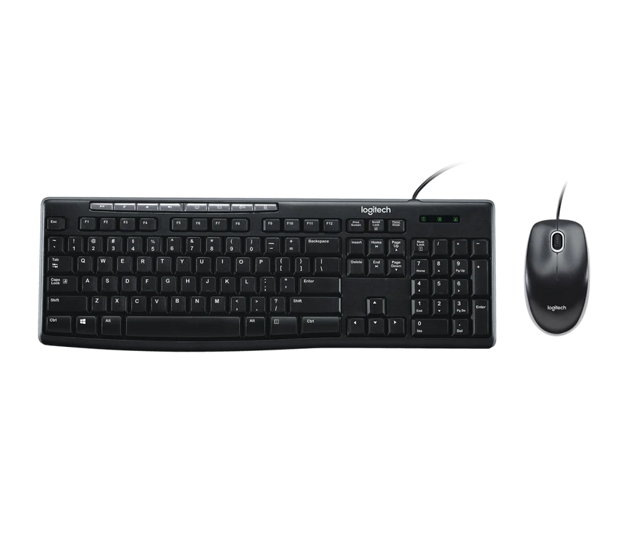 Logitech MK200 Full-Size Keyboard and High-Definition Optical Mouse
