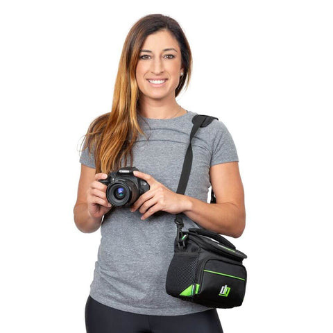 Deco Gear Protective Pro Designed Camera Bag for DSLR and Mirrorless Cameras Includes Bonus Photo Accessories (Medium) - DecoGear