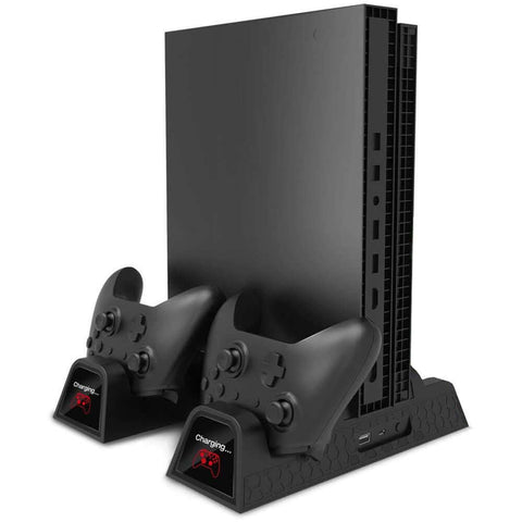 Deco Gear 3-in-1 Xbox Vertical Stand Cooling Fan with Dual Controller Charging Station for Xbox One S - DecoGear