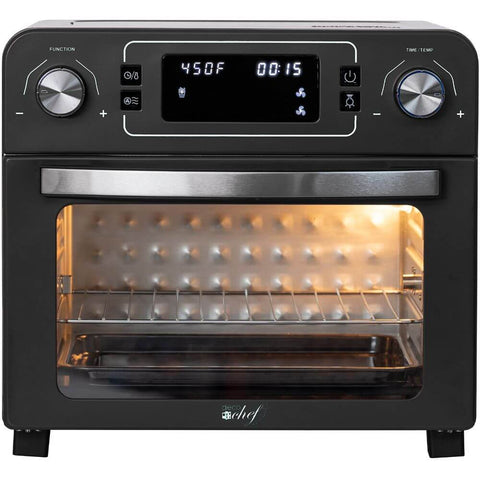 Deco Chef 24 QT Black Countertop Toaster Oven