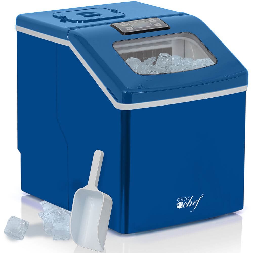 DELLA Compact Ice Maker Machine Freestanding Ice Cube, Blue