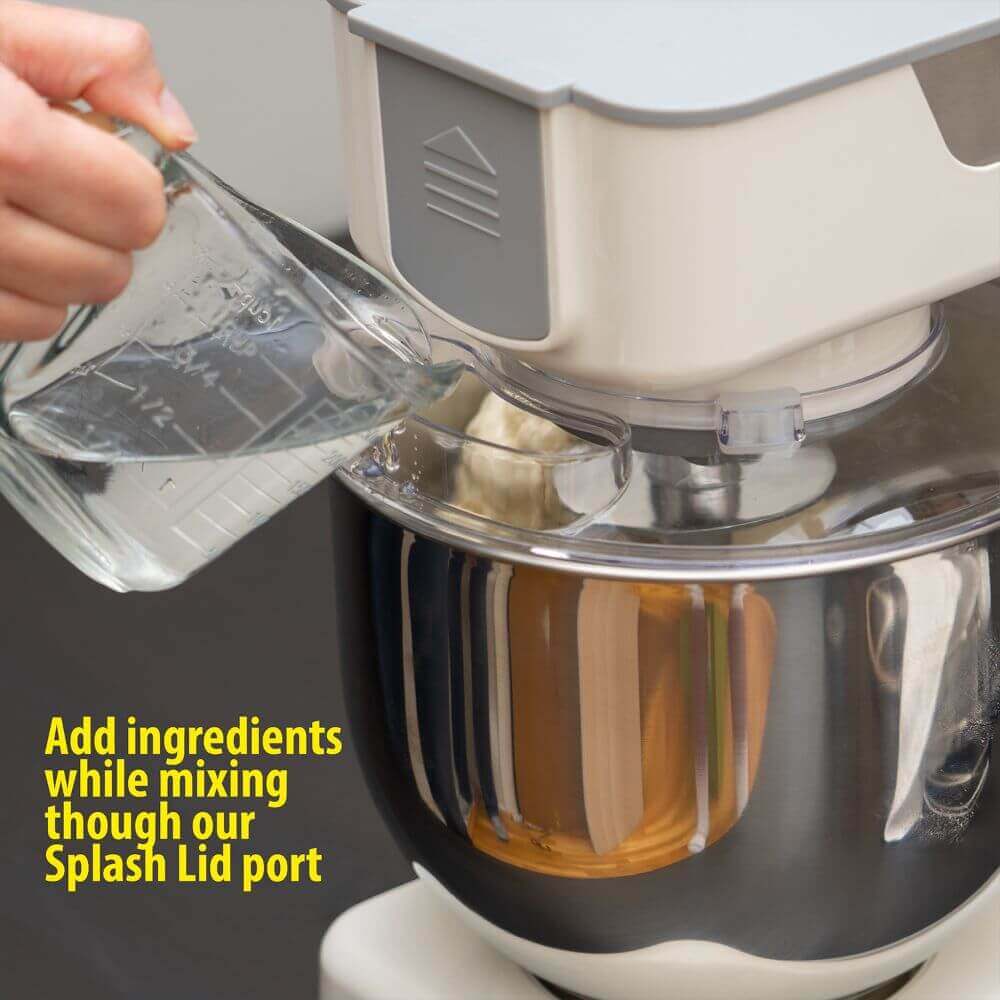 Add ingredients while mixing through our Splash Lid port