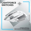 Logitech G502 X Lightspeed Wireless Gaming Mouse, White