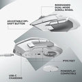 Logitech G502 X Lightspeed Wireless Gaming Mouse, White