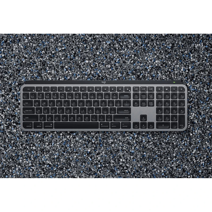 Logitech MX Keys S Combo for Mac, Wireless Keyboard, Mouse, Palm Rest - Space Grey