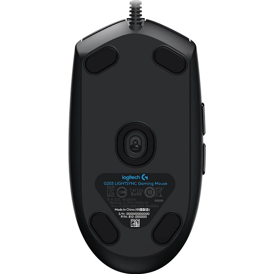 Logitech G203 Lightsync Wired Gaming Mouse in Black