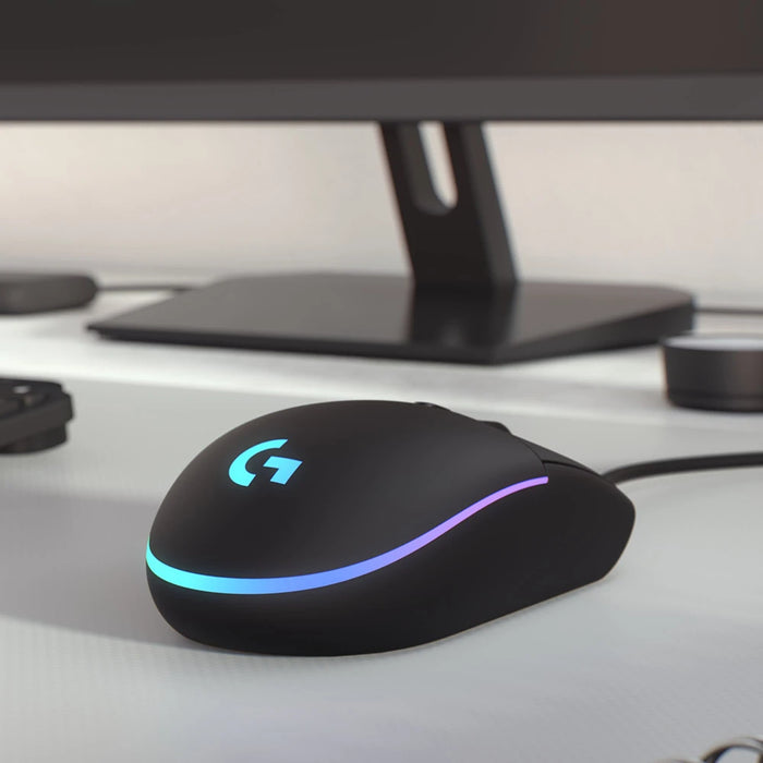 Logitech G203 Lightsync Wired Gaming Mouse in Black