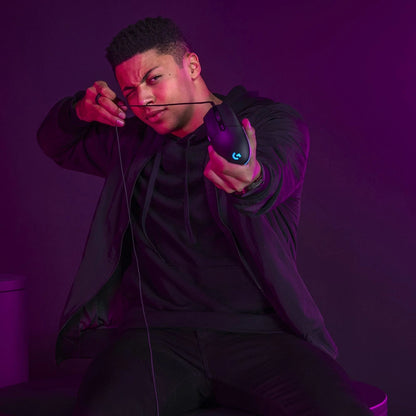 Logitech G203 Lightsync Wired Gaming Mouse in Black