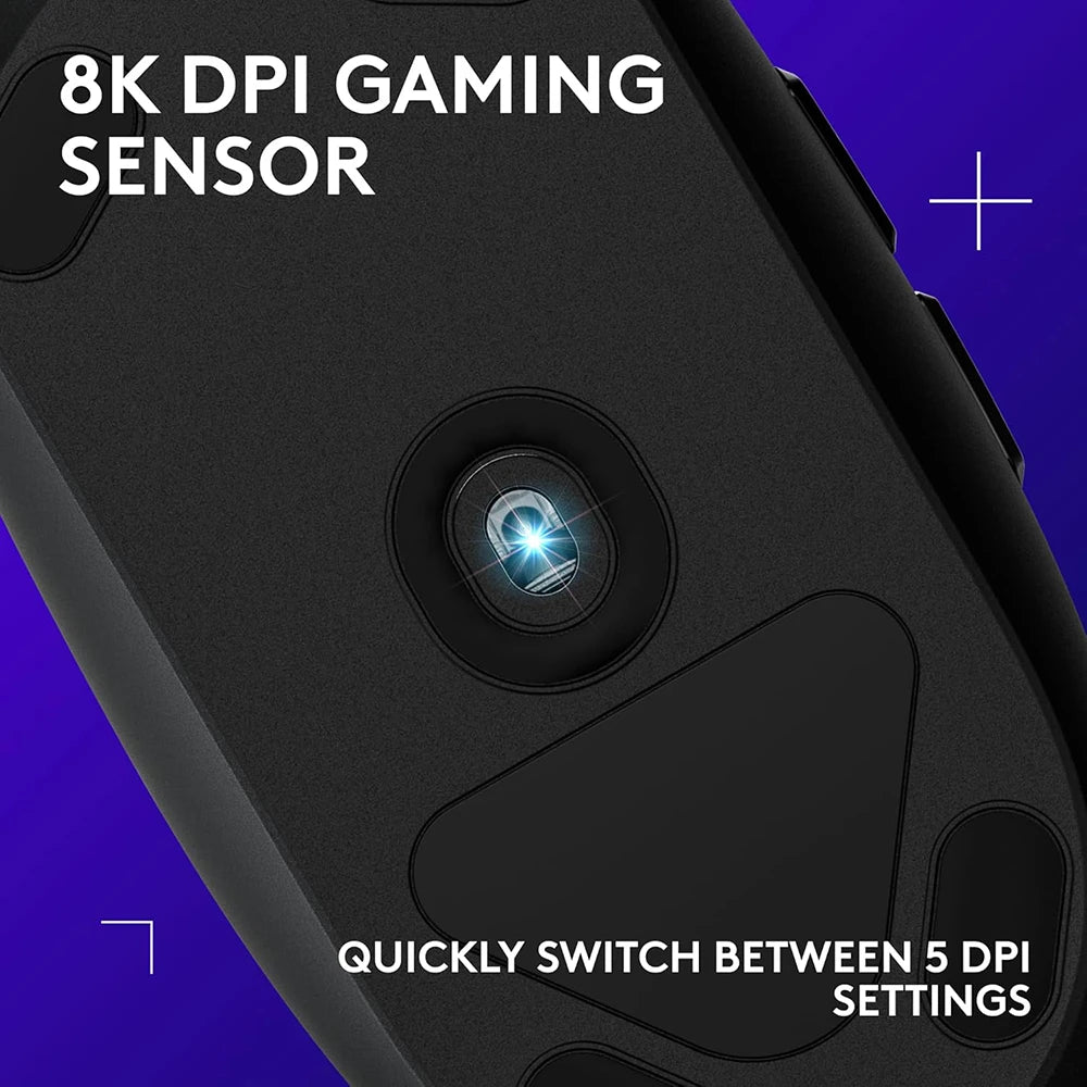 Logitech G203 Lightsync Wired Gaming Mouse in Black