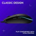 Logitech G203 Lightsync Wired Gaming Mouse in Black