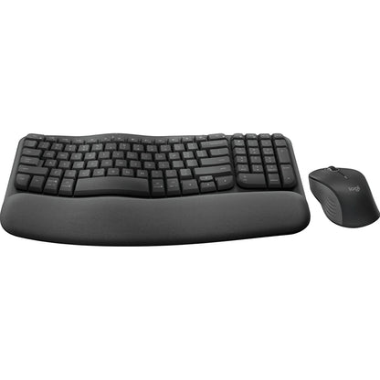 Logitech MK670 Wireless Wave Keyboard and Mouse Combo in Graphite