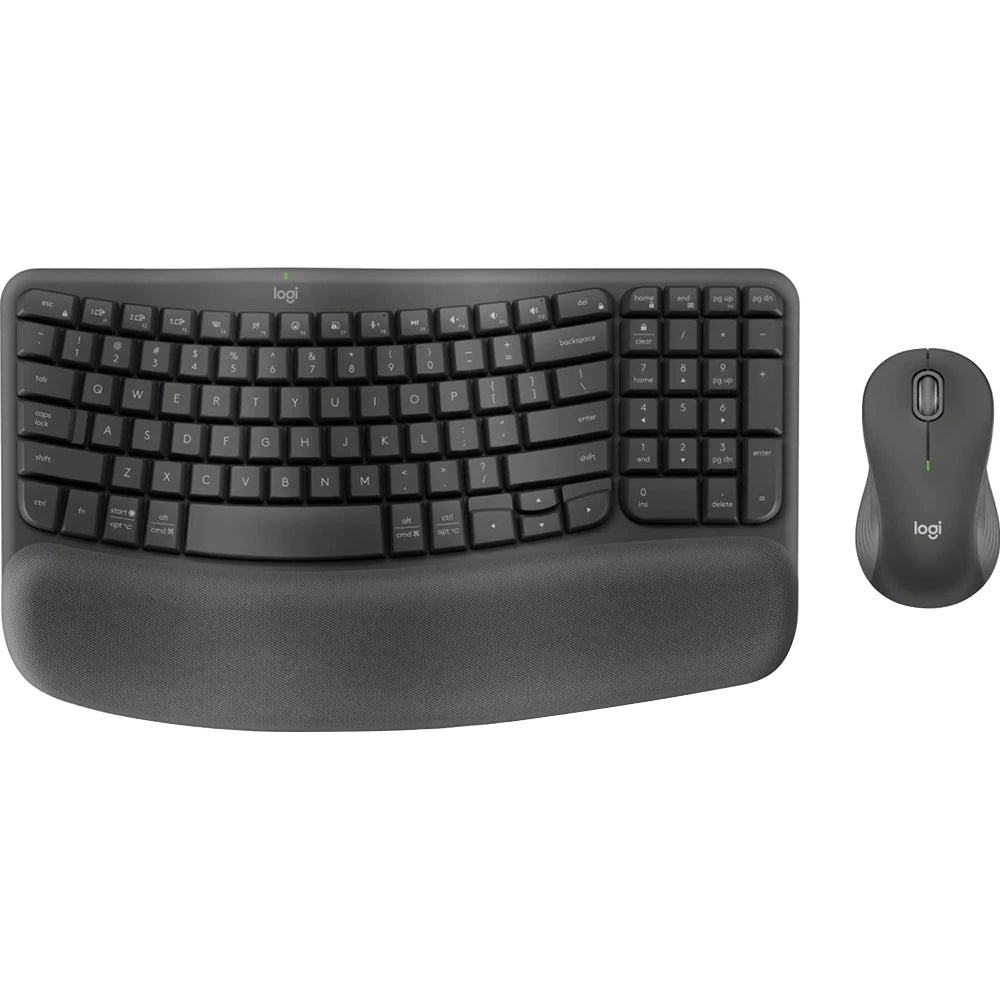 Logitech MK670 Wireless Wave Keyboard and Mouse Combo in Graphite