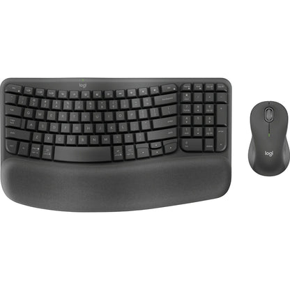 Logitech MK670 Wireless Wave Keyboard and Mouse Combo in Graphite