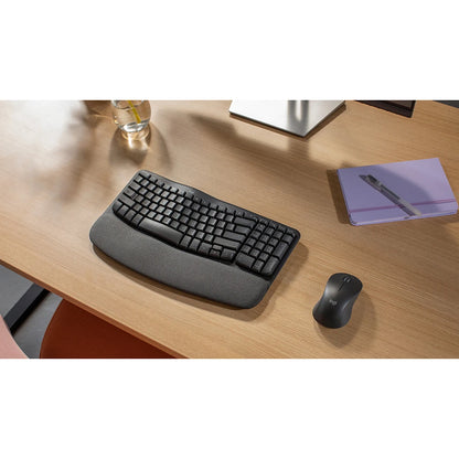 Logitech MK670 Wireless Wave Keyboard and Mouse Combo in Graphite