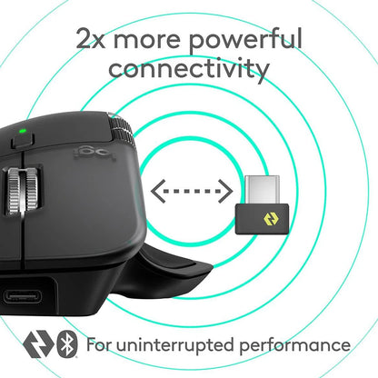 Logitech MX Master 4 Ergonomic Wireless Mouse in Black
