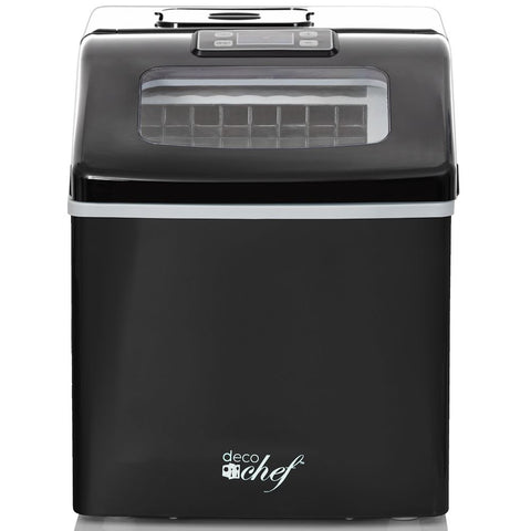 Black Electric Ice Maker - Compact Top Load 26 Lbs Per Day Capacity