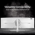 Deco Gear 49" Curved Ultrawide White Monitor