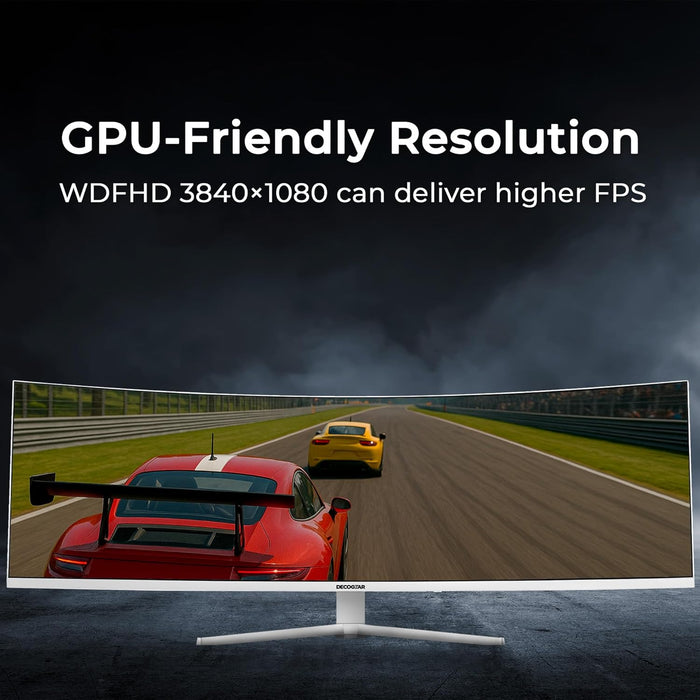 Deco Gear 49" Curved Ultrawide White Monitor