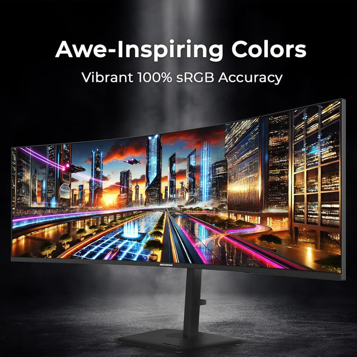 Deco Gear 49" Curved 5K Display | DQHD 120Hz Ultrawide Monitor