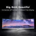 Deco Gear 49" Curved Ultrawide White Monitor