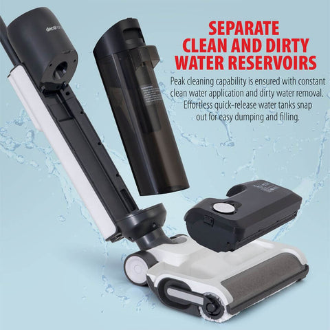 Deco Home 220W Wet/Dry All-in-One Hard Floor Vacuum Cleaner with Charge Dock, Cordless
