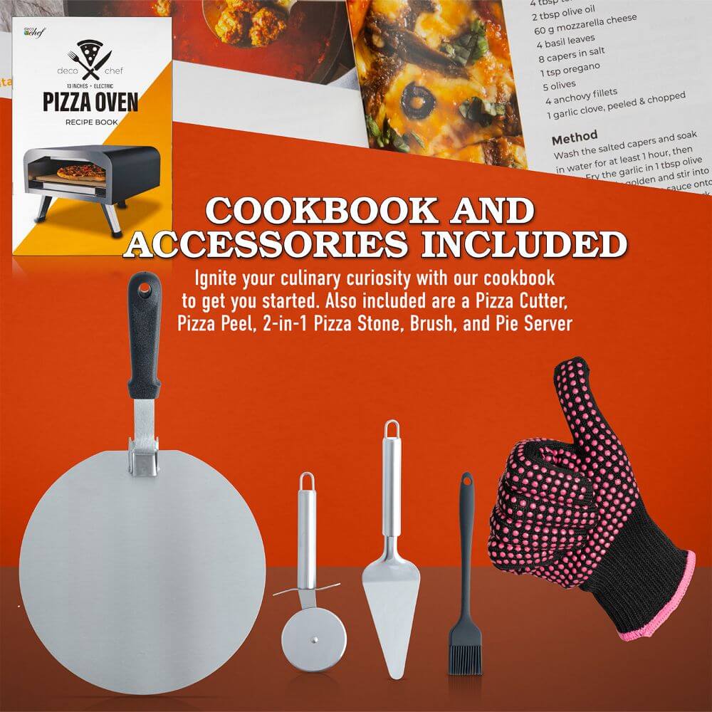 Cookbook and Accessories Included
