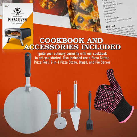 Cookbook and Accessories Included