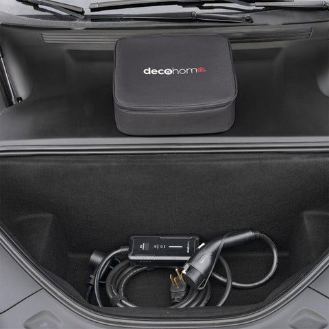 Deco Home Level 1/2 32A 240V Portable EV Charger, NEMA 14-50 and 5-15 Plugs, Tesla Adapter