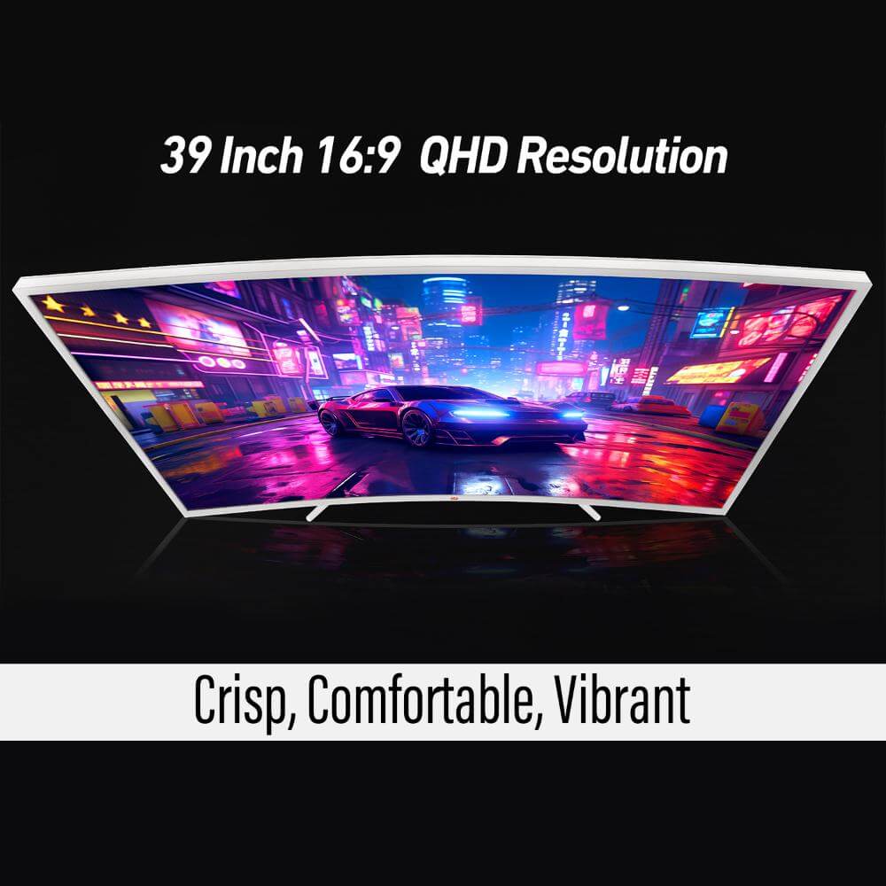 Deco Gear Curved 39 Inch Gaming Monitor - HDR400, 165Hz, 16:9