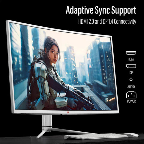 Deco Gear 39 Inch Curved Ultrawide Gaming Monitor, 2560x1440, 1ms MPRT, 165 Hz, 16:9, HDR400