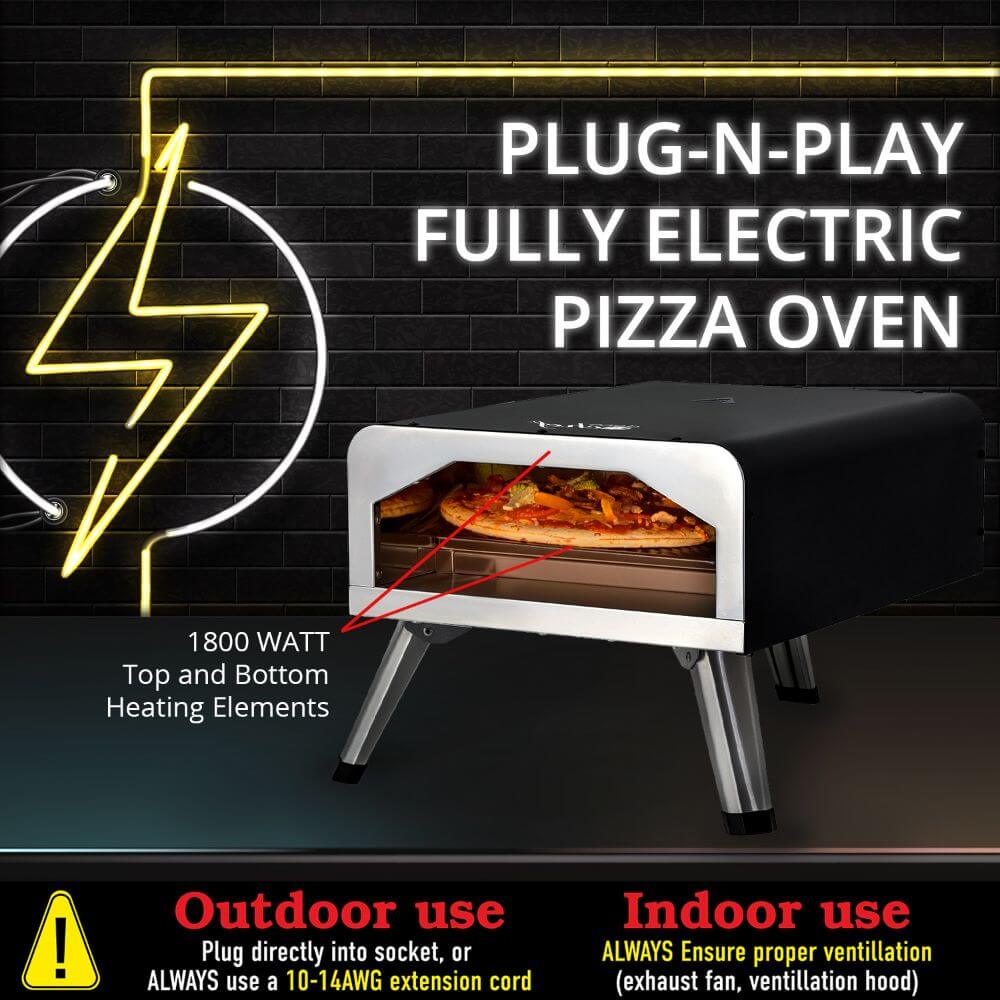 Plug-N-Play Fully Electric Pizza Oven