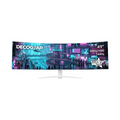 Deco Gear 49" Curved Ultrawide White Monitor