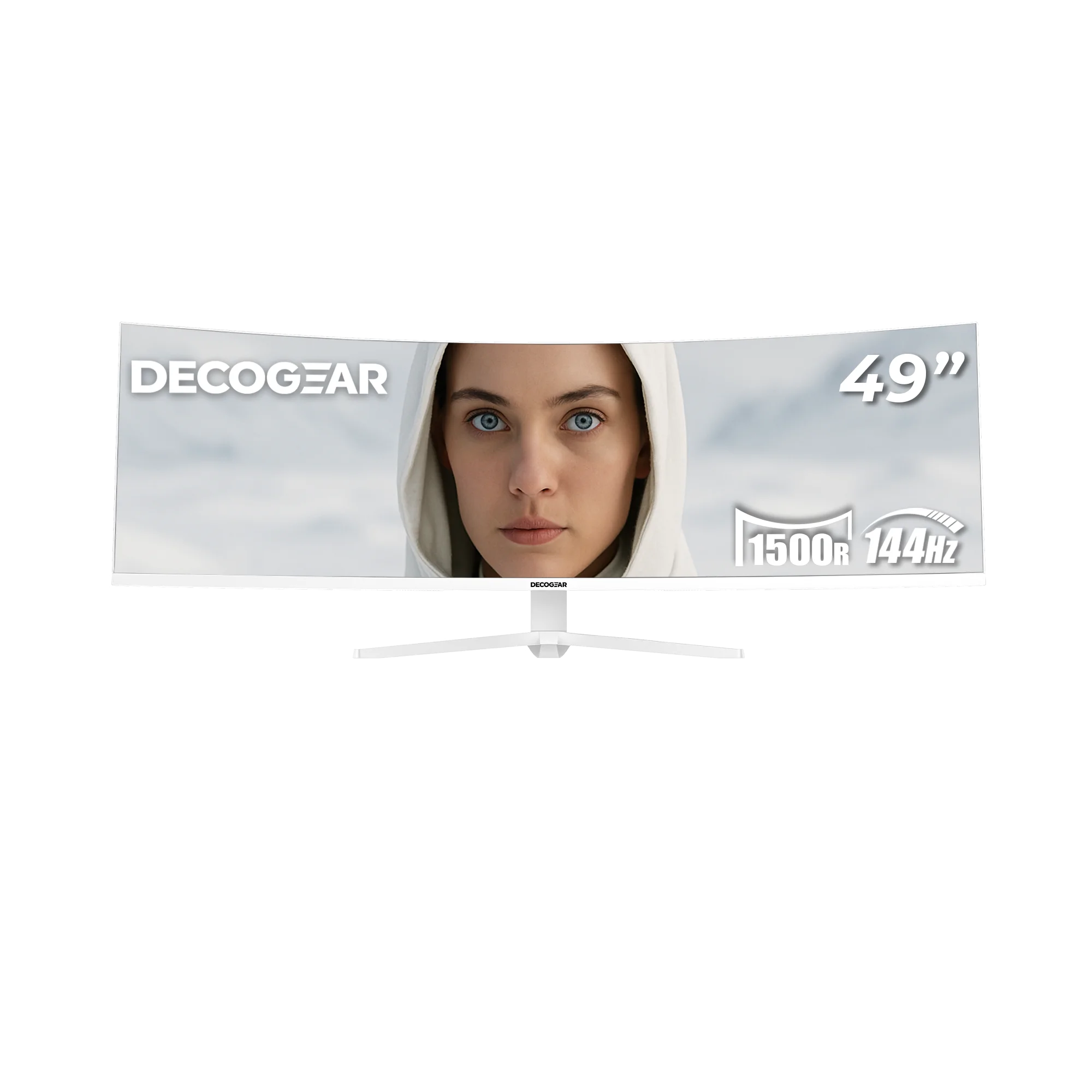 Deco Gear 49" Curved Ultrawide White Monitor