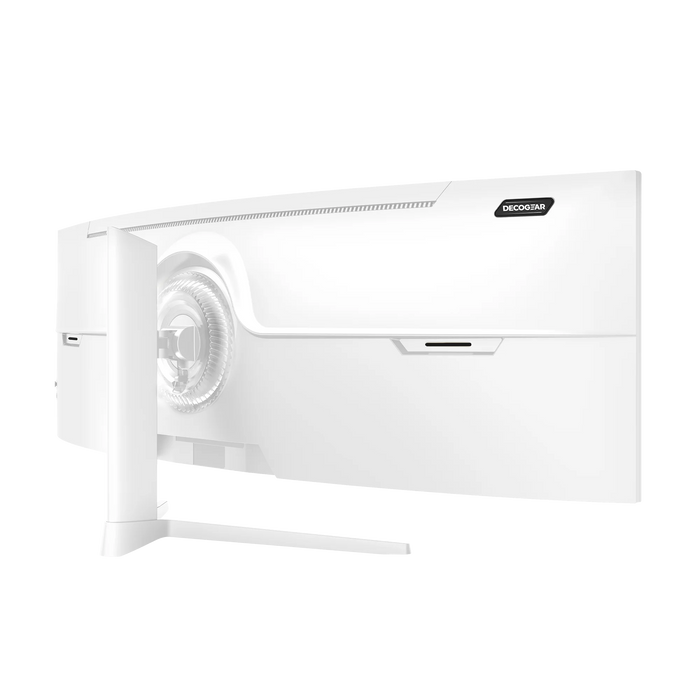 white ultrawide monitor