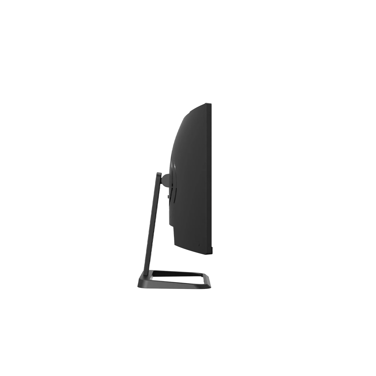 Deco Gear 34″ Business Monitor, side view showing the slim panel and the stand