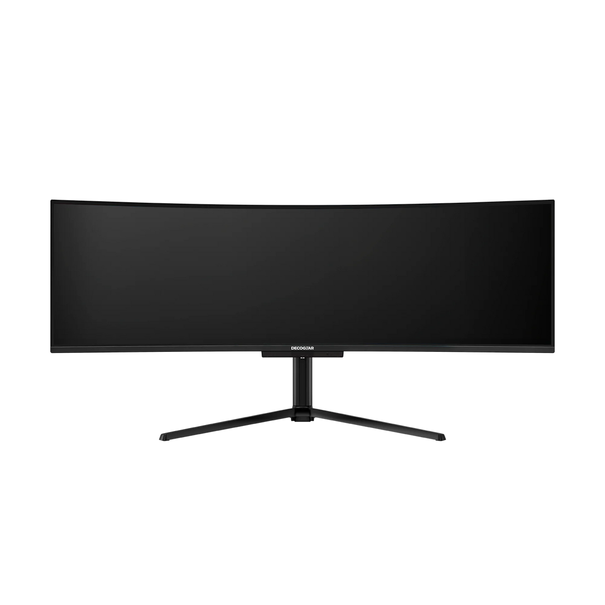 Deco Gear 49″ 240 Hz OLED Monitor, front view with the screen off